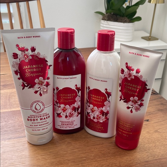 Bath & Body Works Other - Bath & Body Works Japanese Cherry Blossom Collection - Red & White